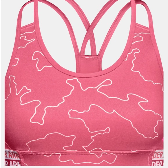 Under Armour Other - UA Heat Gear Sports Bra Girls Youth Pink Size M